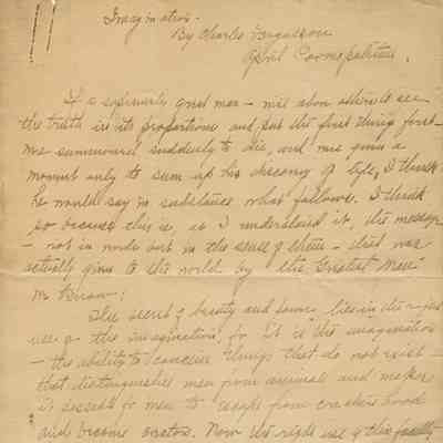Snow: Charles Fergusson Imagination Essay