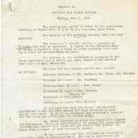 Millburn Arts Center: Meeting Minutes, 1942