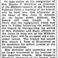          Article in the Newark Evening News, March 13, 1915
   