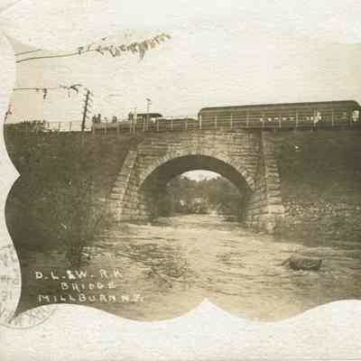 Railroad: D.L.&W. Railroad Bridge Millburn, 1904