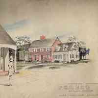 Forest Ridge Townhouses: Architectural Rendering for Forest Ridge Apartment Complex, 1970s