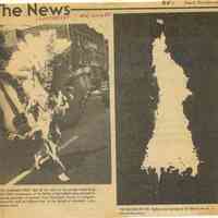 Battle of Springfield: Mummer and Bonfire at the Bicentennial Celebration, 1980