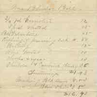 Blood: Dressmaking Bill, c. 1890s