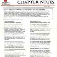 Red Cross: Millburn-Short Hills Chapter Notes, 1993