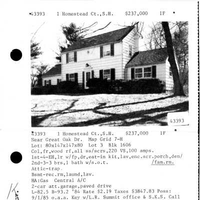 1 HOMESTEAD COURT