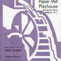 MHS Scrapbook: Paper Mill Playhouse Sunny Program, 1947