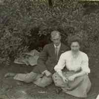 Marshall-Schmidt Album: Elizabeth Schmidt Marshall and Unidentified Male