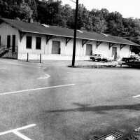 First Aid Squad Building Millburn with First Ambulance, c. 1962