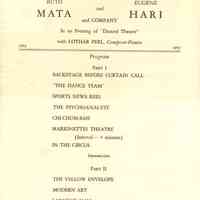          Community Concert Association: Ruth Mata and Eugene Hari Program and articles, 1953 picture number 1
   