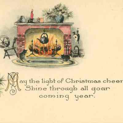 Card accompanying the photograph sent to Stewart Henry Hartshorn, Christmas, 1927.