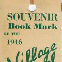 Millburn Art Center: Village Festival 1946 Souvenir Bookmark