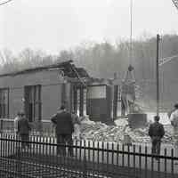 Railroad: Demolition of the Erie Lackawanna Train Station, Millburn, 1986