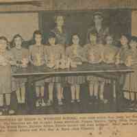 Wyoming School: Brownie Troop 54 of Wyoming School, 1954