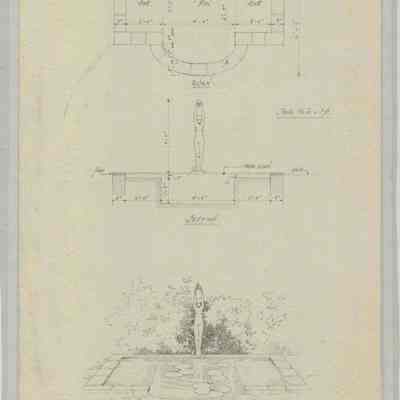 Wodell & Cottrell: Fountain and Pool Preliminary Drawings