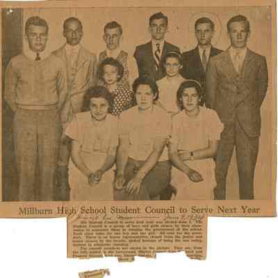 Millburn High School Student Council, 1935