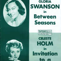 Between Seasons and Invitation to a March with Gloria Swanson & Celeste Holm, 1961 Paper Mill Playhouse Souvenir Program