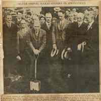 Wehrle Scrapbook: Springfield Sewer System Groundbreaking, 1929