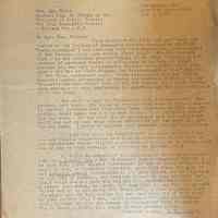 Voorhees: Letter to the War Camp Community Service about Stella Jones (1919)