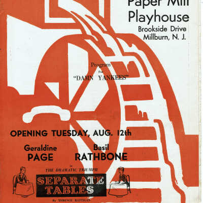 Paper Mill Playhouse Program: Damn Yankees, 1958