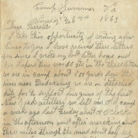 Parsil: Samuel B. Parsil Civil War Letter, February 4, 1863