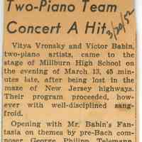          Item, March 20, 1952
   