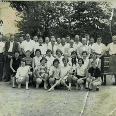 Softball: Women's Rotary Softball Team, Doerr's Grove, May 5, 1955