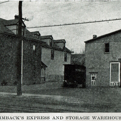 Rimback's Express and Storage Warehouse, c. 1915