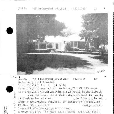 46 BRIARWOOD DRIVE