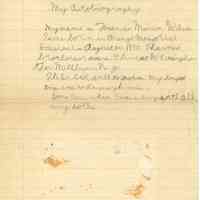          Autobiography by Frances Marion Wilson
   