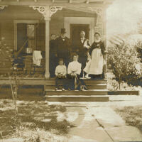 Marshall-Schmidt Album: Family on Front Porch