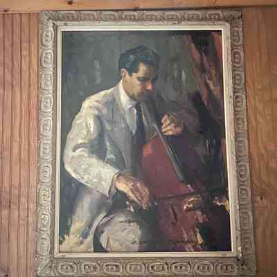 E. Stanely Turnbull portrait of Leonard Rose, Meadowmount School of Music Collection