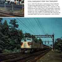 Railroad: Twilight Lackawanna Train, 1962