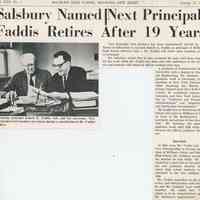 Faddis: Robert Faddis Retirement, 1961