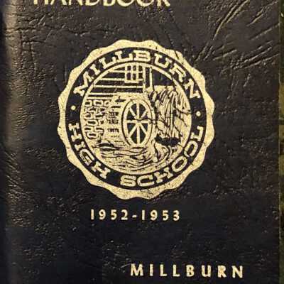 Millburn High School Handbook, 1952-3