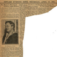 Brison: Emilie Benson Welsh Appointment Article, 1924