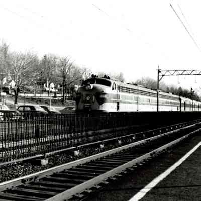 Railroad: Phoebe Snow Westbound at Millburn, 1949