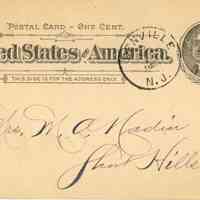          Nadin: W.J. Leighton Postcard to Mary Nadin, 1897 picture number 2
   