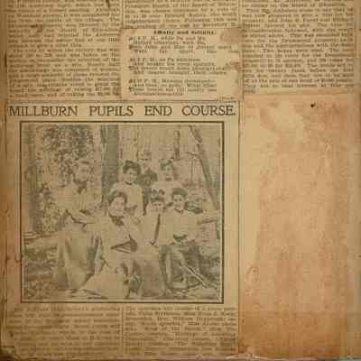 Flanagan Scrapbook: Millburn High School Graduates, 1902