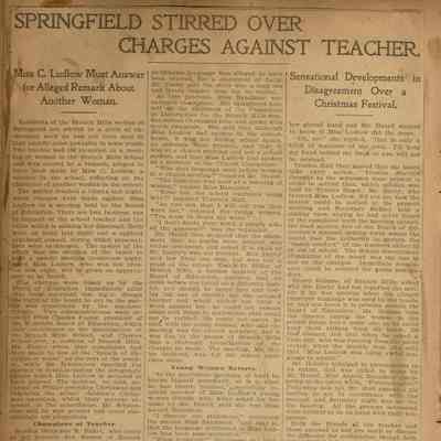 Flanagan Scrapbook: Springfield Teacher, page 17