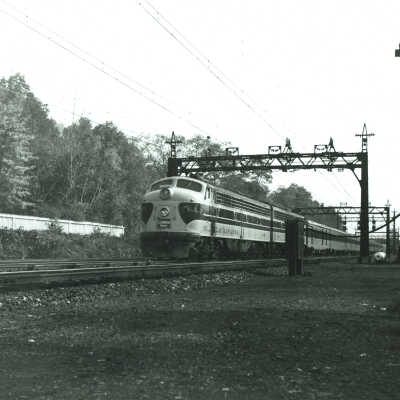 Delaware, Lackawanna and Western's Westbound Phoebe Snow at Millburn, 1953