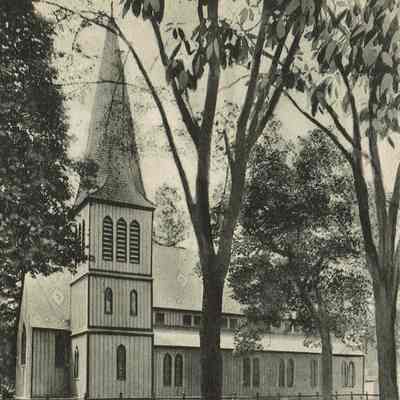 St. Stephen's: View from corner of Main & Church Streets, 1916