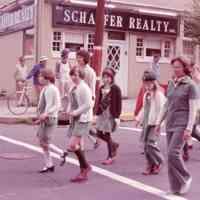 Bicentennial: Girl Scouts Marching in Parade by Schaffer Realty, 1976