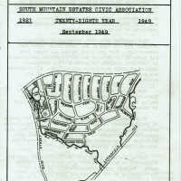 South Mountain Estates Civic Association Newsletter, September 1949