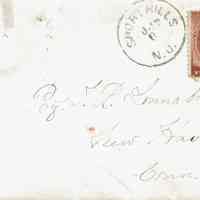 Campbell: M.T. Campbell Short Hills Postmark Letter, c. 1886