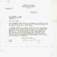          Hartshorn: Letter concerning plotting land on Crescent and Crescent Place, 1926 picture number 1
   