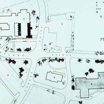 1957 plan to enlarge the church to serve 612 from 310