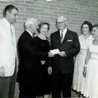 Faddis: Robert Faddis Receiving Testimonial Gift, 1961