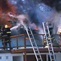          Racquets Club: Peter Mackersie Photographs of the Racquets Club Fire, 1978 picture number 5
   