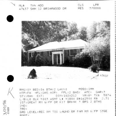 12 BRIARWOOD DRIVE