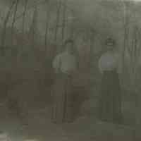 Marshall-Schmidt Album: Two unidentified women standing outdoors